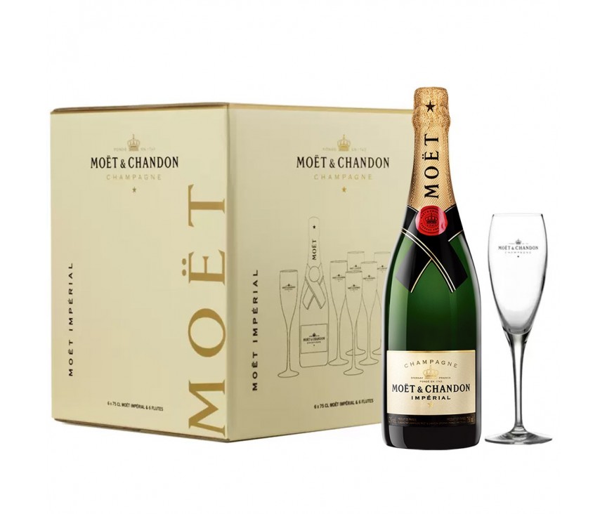 Moet & Chandon Brut Imperial Pack All In One + Copas 