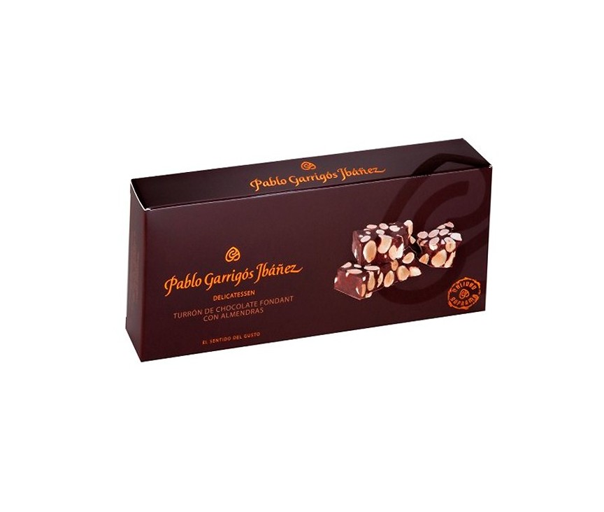 Turrón de Chocolate con Leche y Almendras Delicatessen 300gr