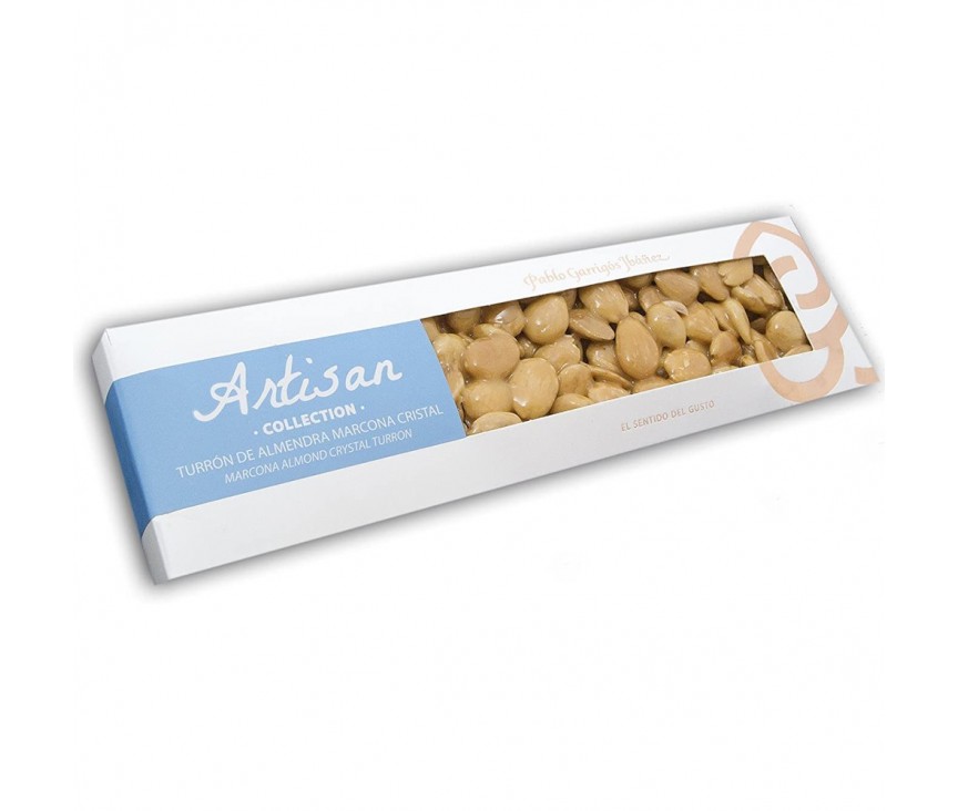 Turrón De Almendra Marcona, Avellana, Pistacho Cristal Artisan Collection 220gr.