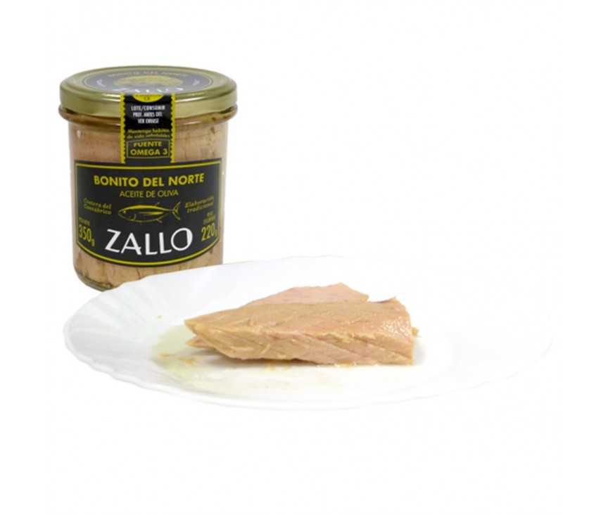 Longes de thon du Nord Zallo à l’huile d’olive 325gr.