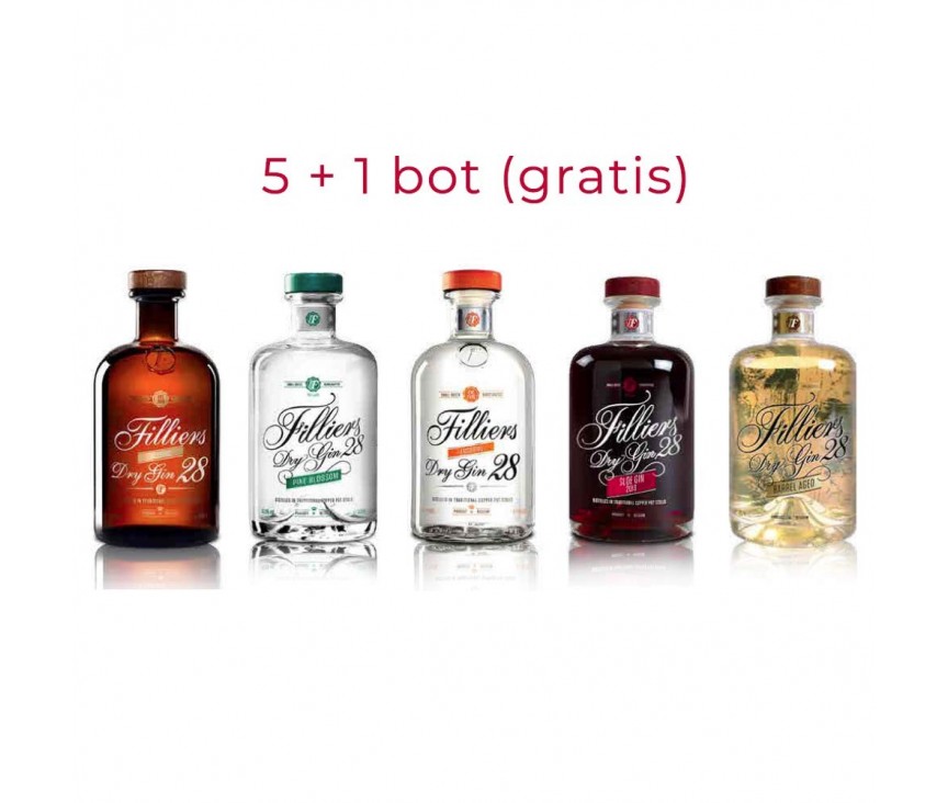 Filliers Bartender Choice 5x50 Cl. + 1 Gratis