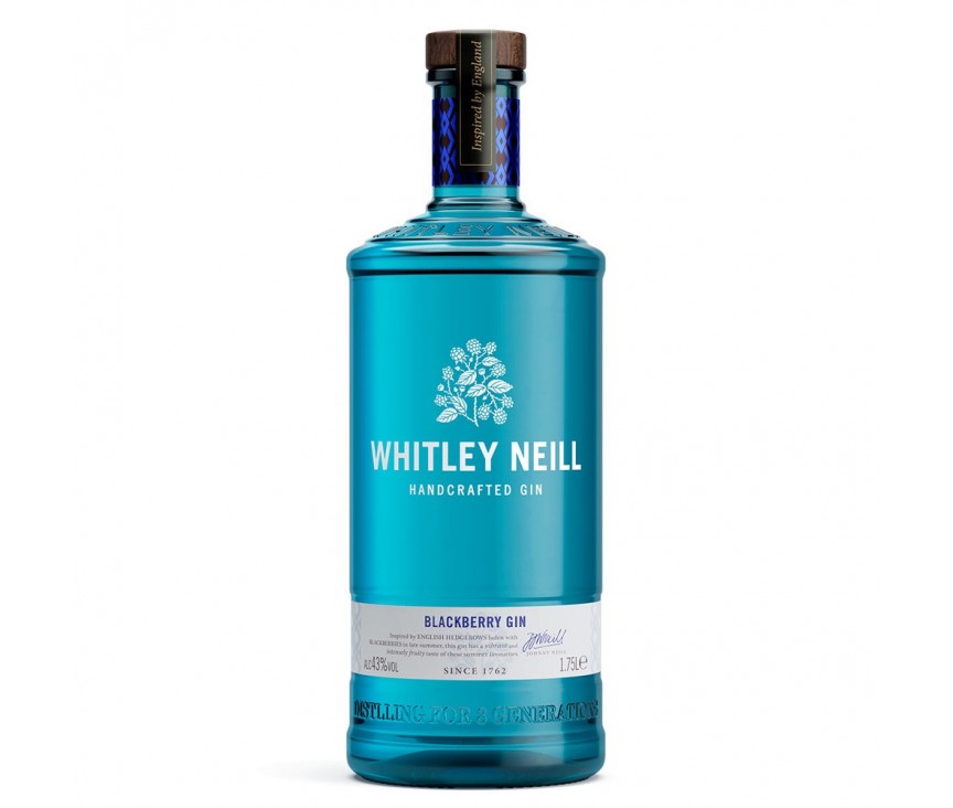 Whitley Neill Gin à la rhubarbe et au gingembre 70cl.